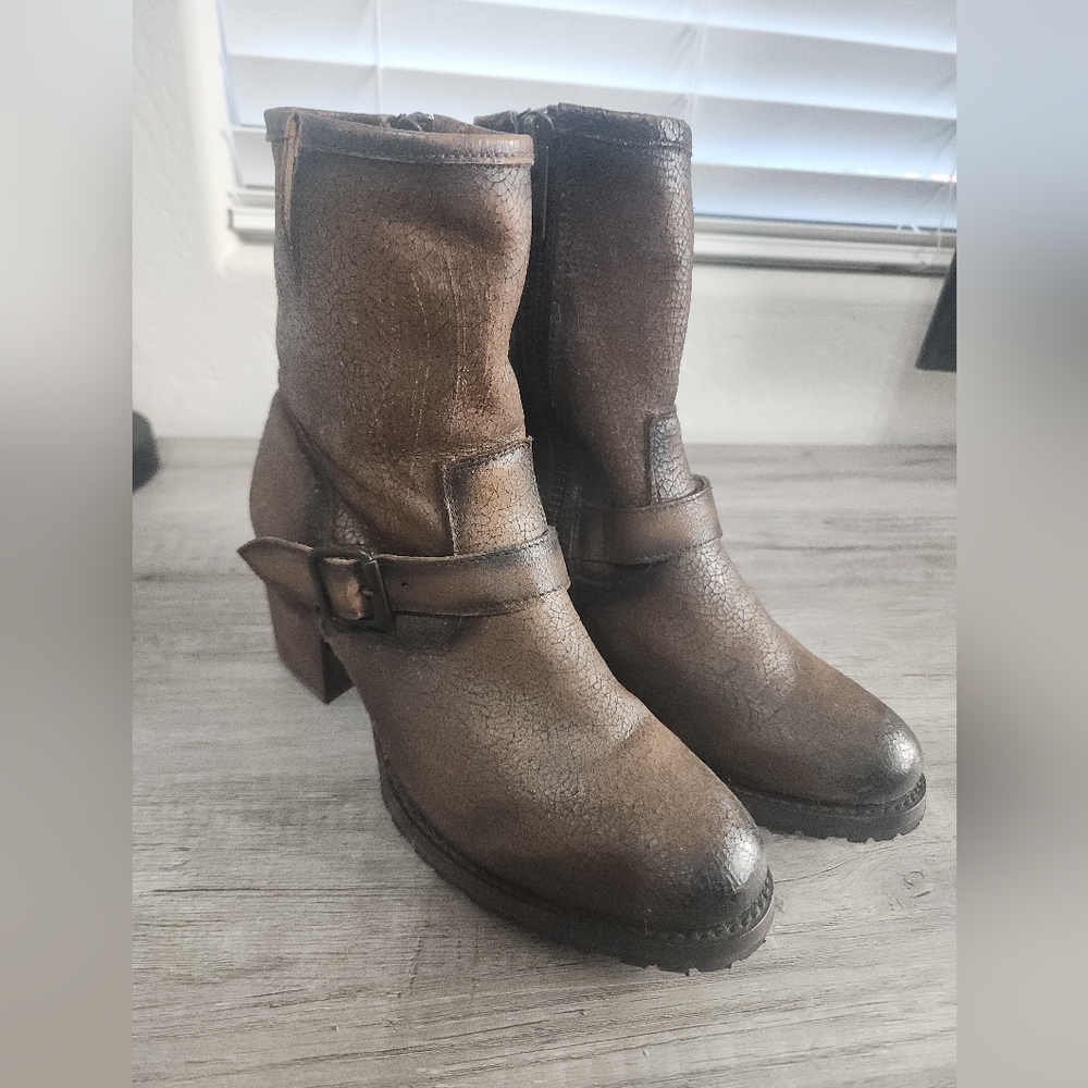 Freebird by Steven Brown Combat Moto Boots